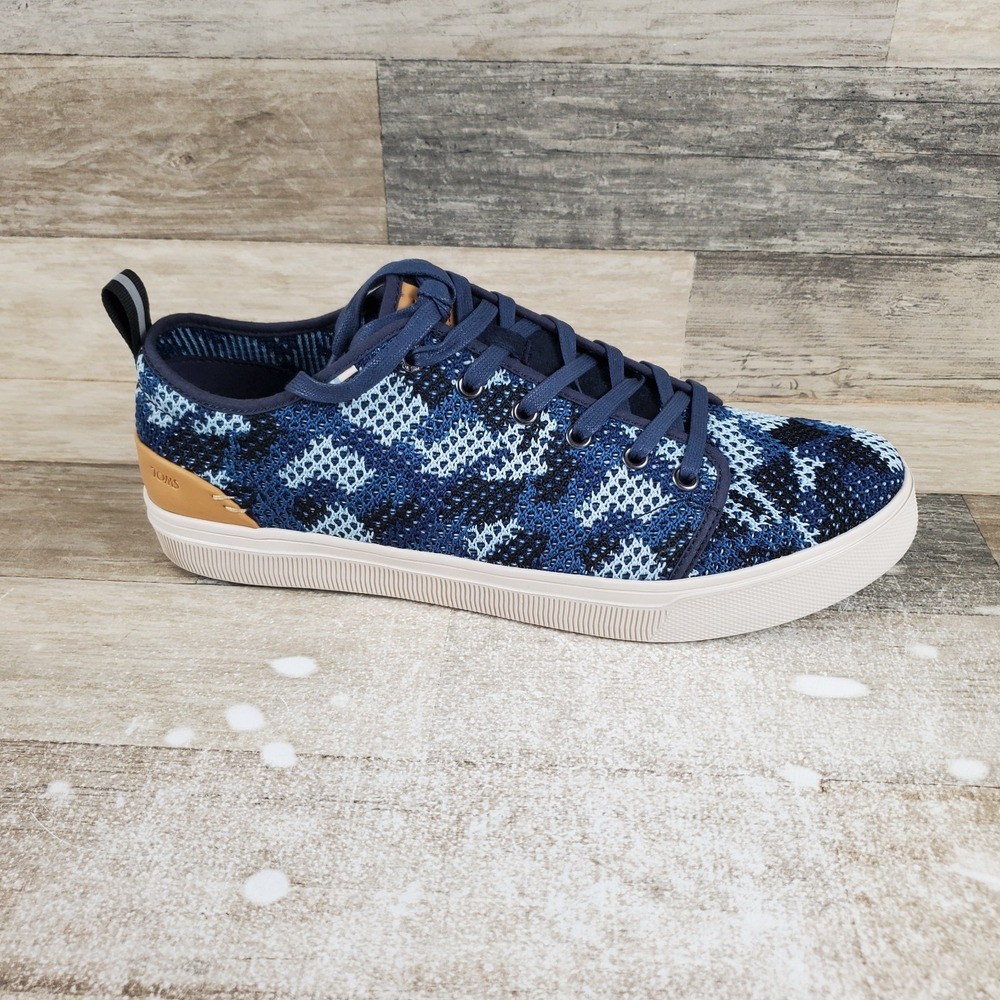 Toms TRVL Lite Low Mens Shoes Sz 12 Casual Navy Camo Flecktarn Fashion Sneakers